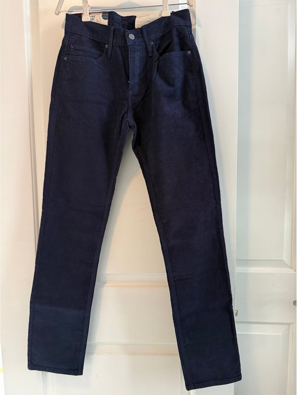 Marine Layer Men's 5-Pocket Corduroy Pants - Slim Straight Navy Blue 30x32